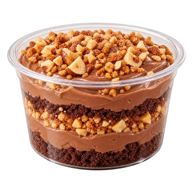 Bolo de pote de Ferrero Rocher com castanhas