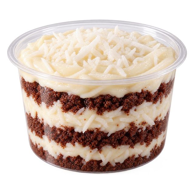 Bolo de pote de Prestígio com coco